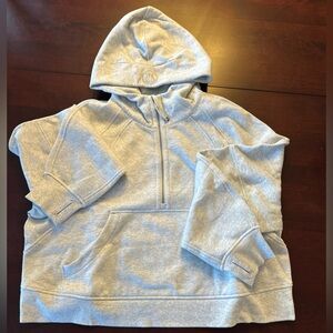lululemon Scuba Oversized Half-Zip Hoodie heather grey size XL/XXL